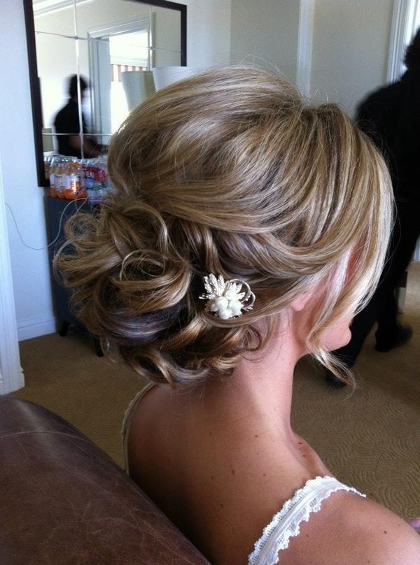 Twisted bridesmaid hairstyle