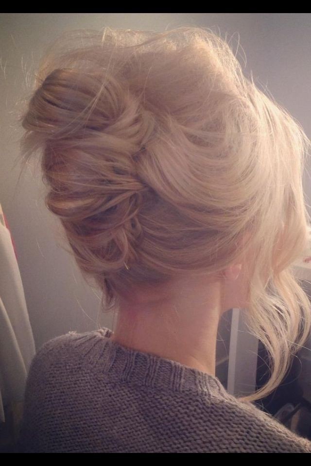 French twisted updo for bridesmaids hairstyles