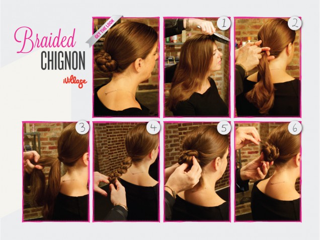 Braided chignon