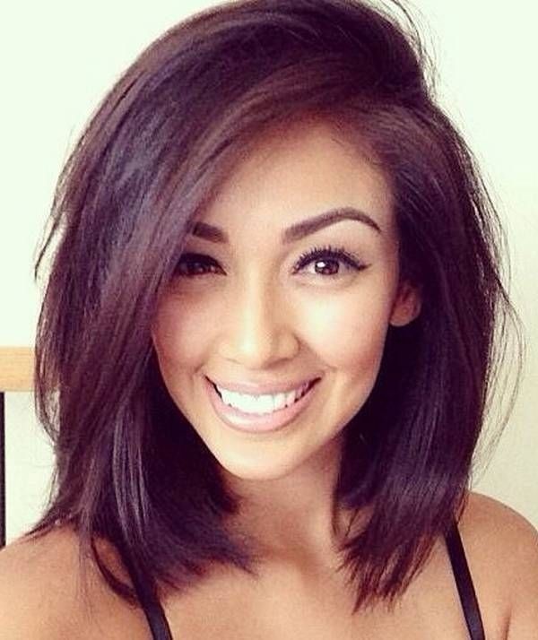 Nice straight bob for shoulder length hair