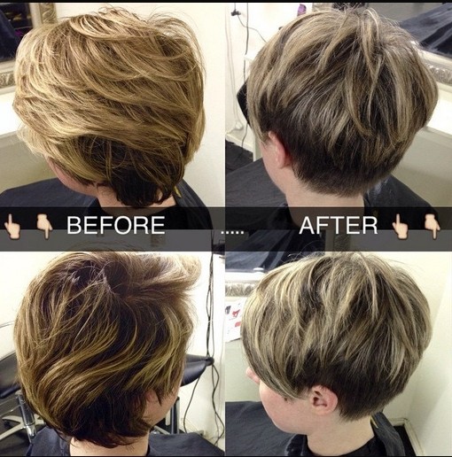Simple layered pixie haircut for women