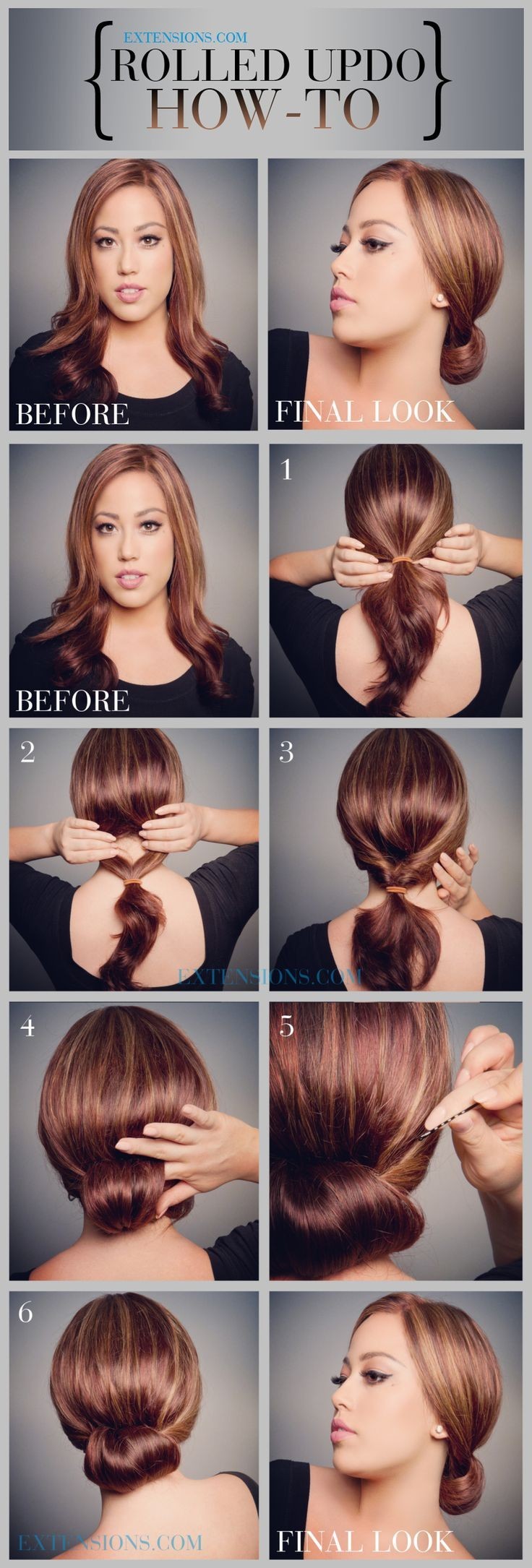 How To Make A Rolled Updo