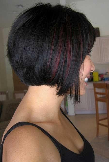 Straight bob haircut for thick hair