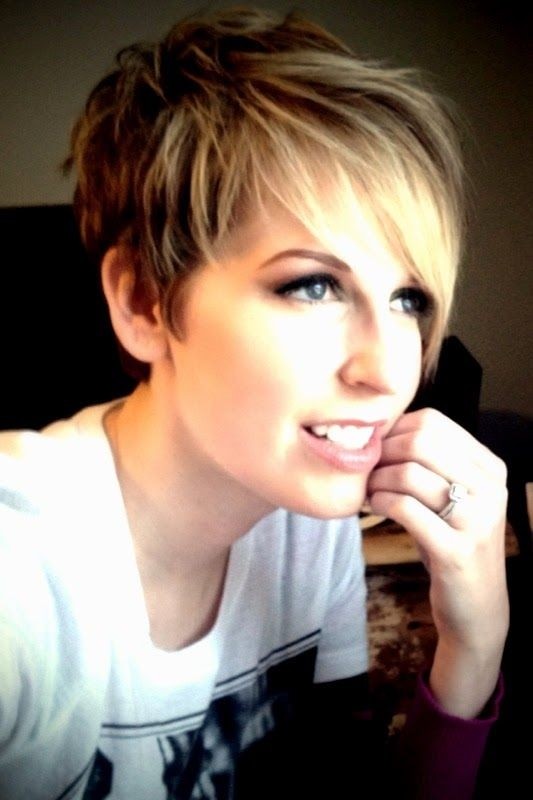 Layered pixie haircut