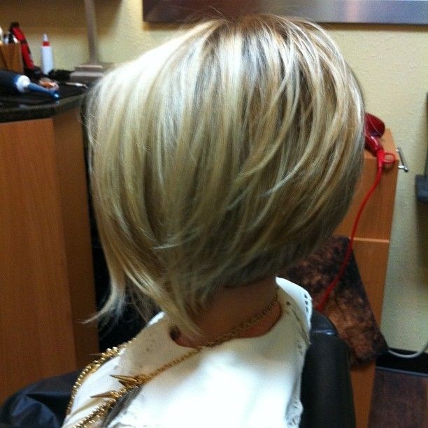 Stacked bob haircut