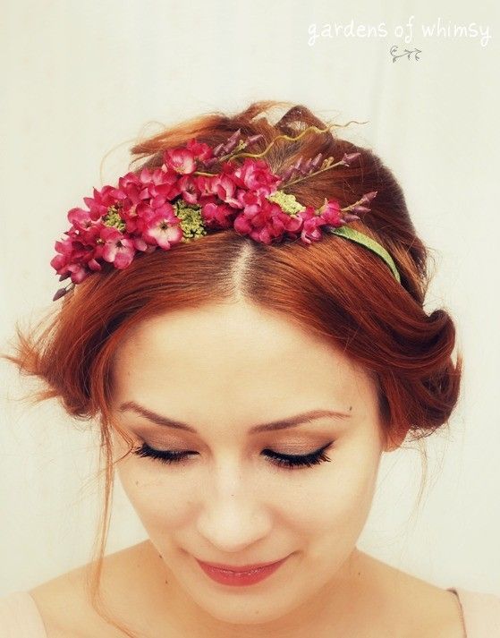 Turn with a flower crown