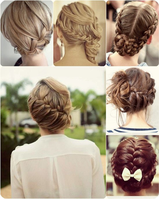Beautiful braided updo for Christmas