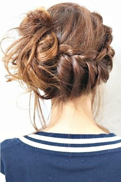 Messy twisted bun