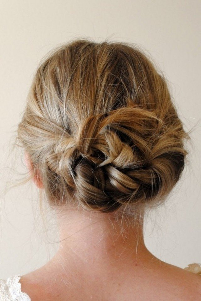 Simple braided updo