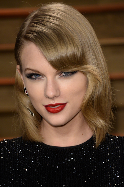 Taylor Swift Blonde Long Bob