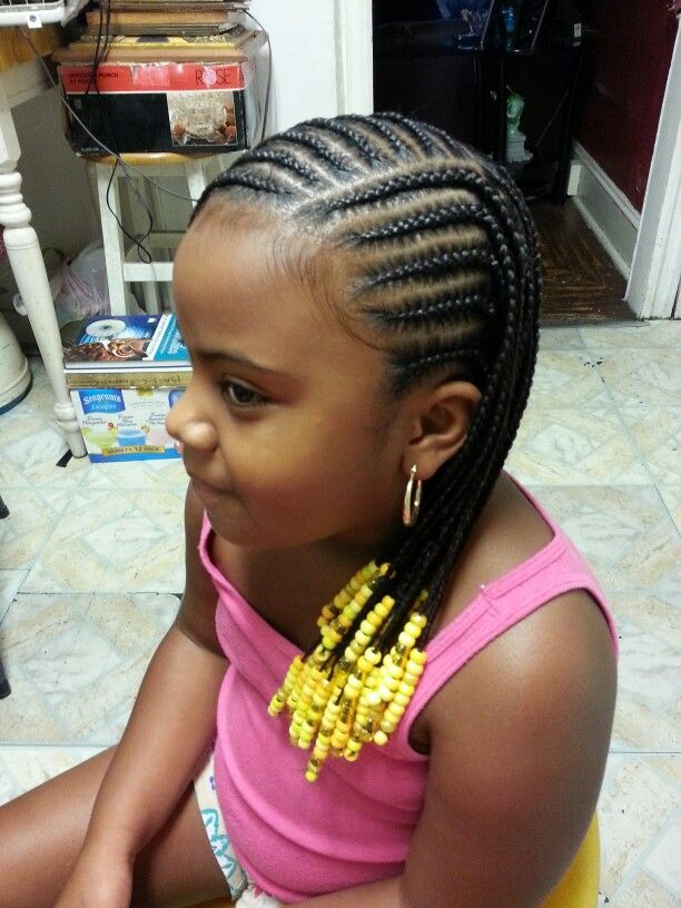Nice braided hairstyle for kids