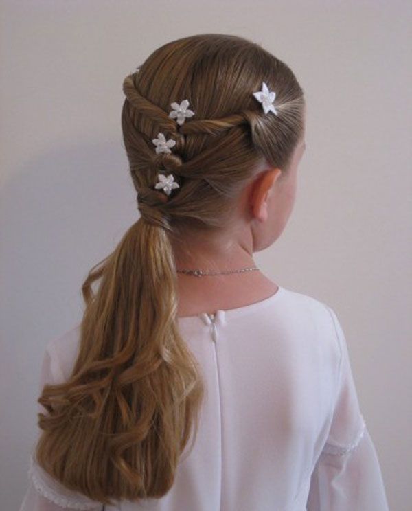 Fun braided hairstyle for kids