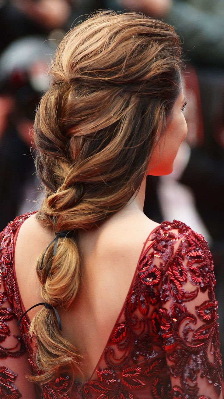 Beautiful French braid hairstyle