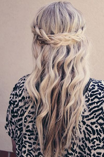 Nice french braided headband hairstyle