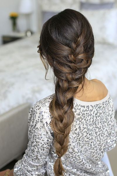 Chic French braid hairstyle
