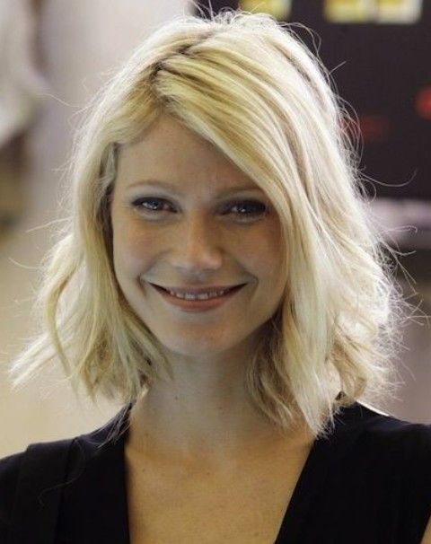 Medium curly wavy bob - Gwyneth Paltrow hairstyles