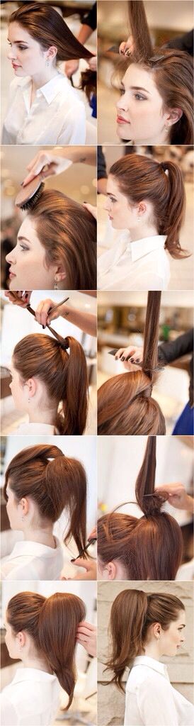Teased ponytail
