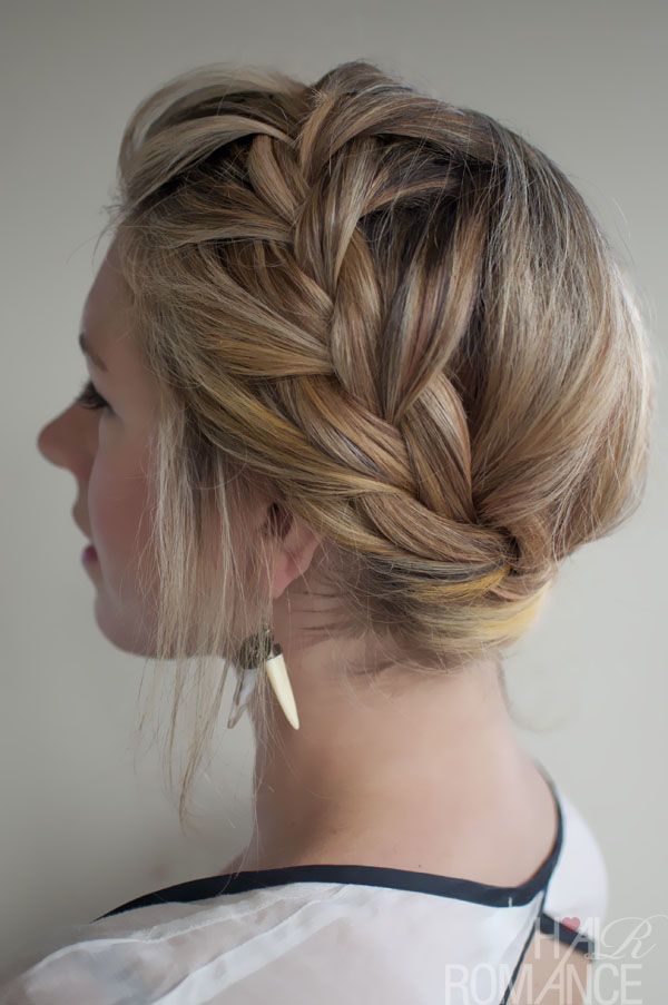 Braided hairstyle for autumn