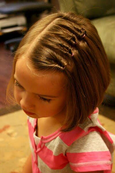 Cute bob hairstyle for little girls