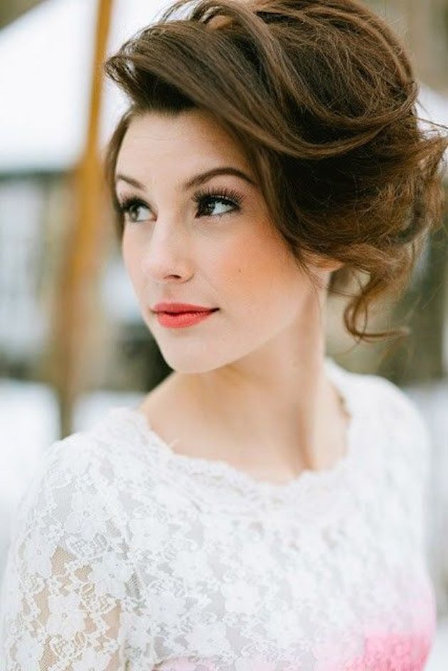 Wedding bob hairstyle for medium hair