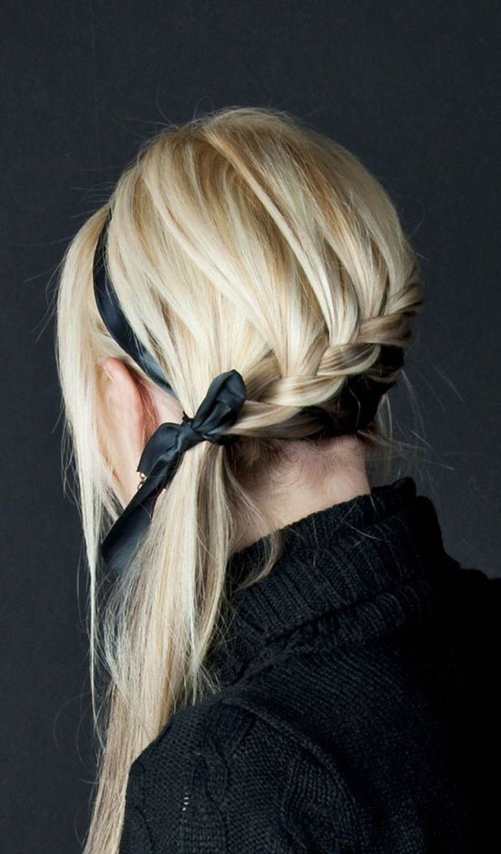 Beautiful braided ponytail hairstyle