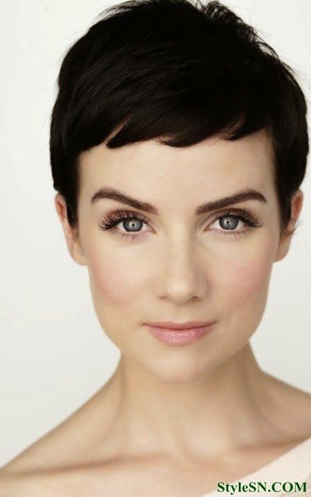 Large short pixie hairstyle
