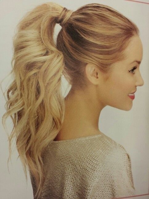 Nice ponytail hairstyle for long hair