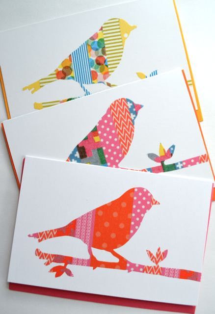 Cards with washi tapes