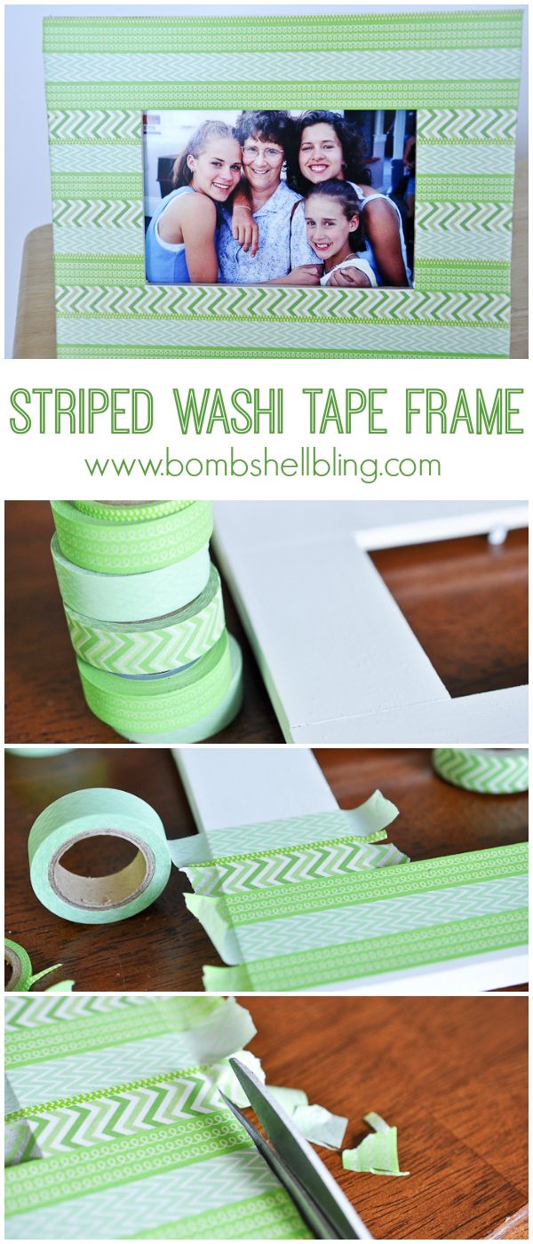 Washi tape frame