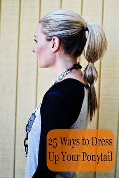 Simple ponytail hairstyle for school girls