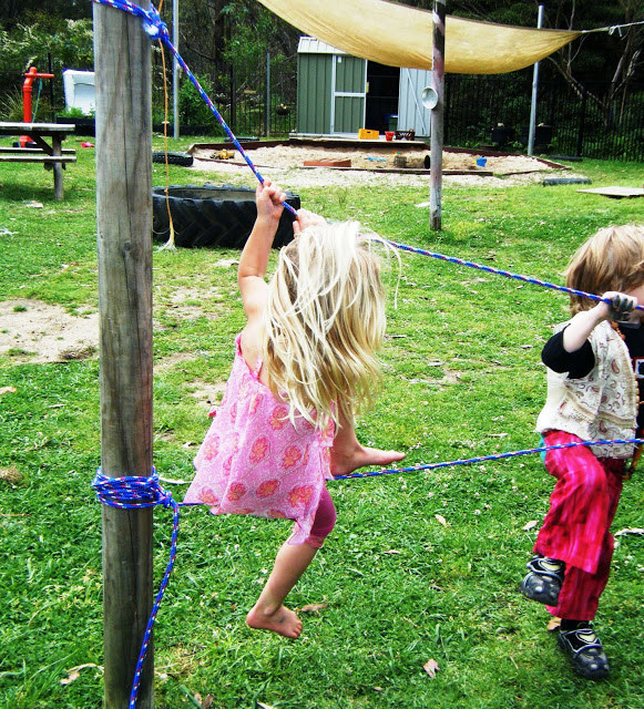 Build a rope bridge