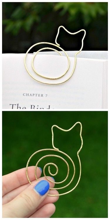 Simple cat bookmark