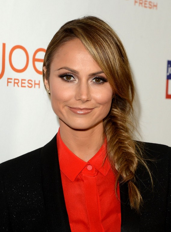 Stacy Keibler Long Side Fishtaol Braid for winter