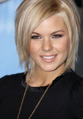 Short Straight Kimberly Caldwell Hairstyle