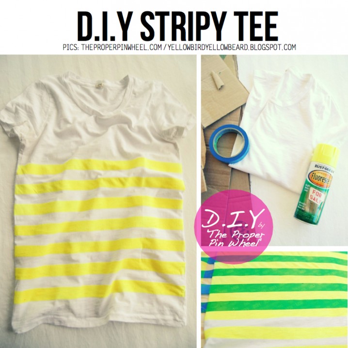 DIY striped t-shirt