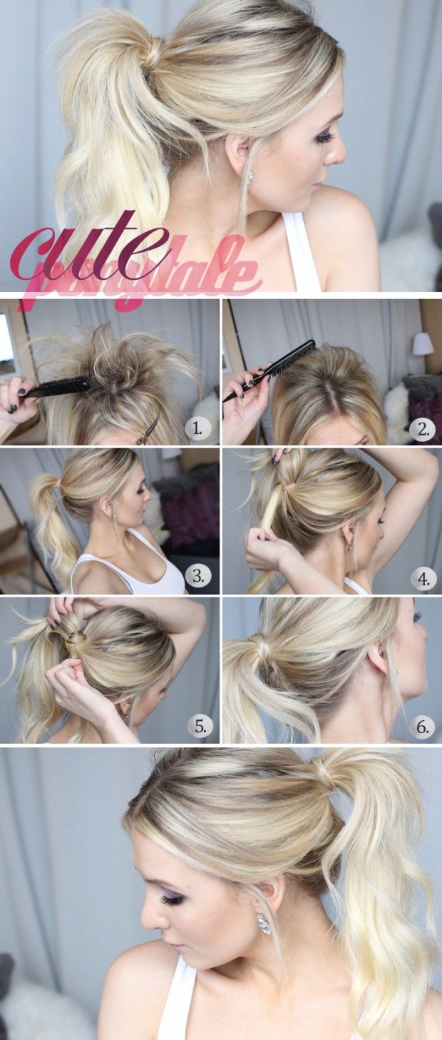 Simple ponytail hairstyle