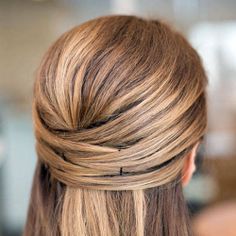 Woven straight hairstyle