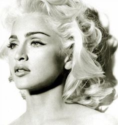 Glowing blonde hair for Madonna hairstyles