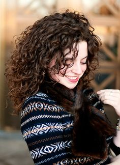 Nice long curly hairstyle