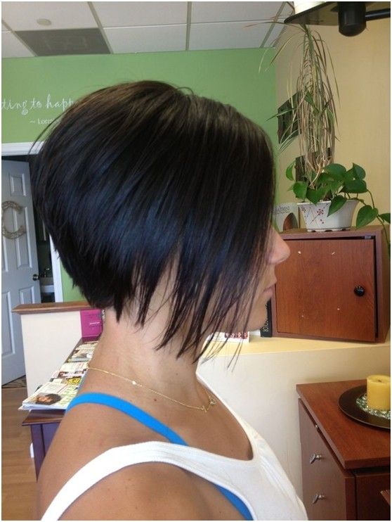 Naughty stacked bob haircut