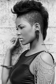 Undercut Mohawk hairstyle