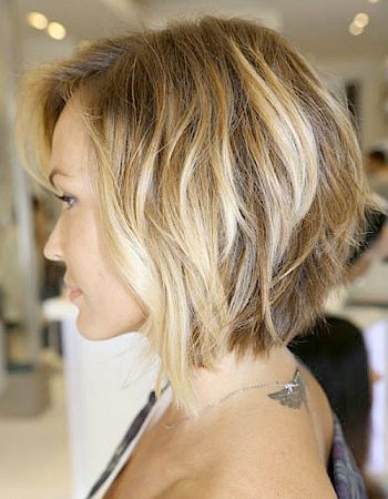 Layered funky hairstyle