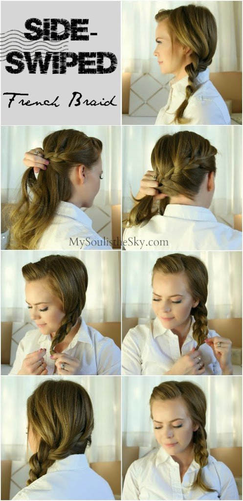 Braided hairstyle for work