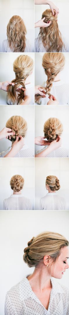 Simple French Braid Twist hairstyle