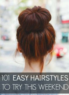 Topknot hairstyle