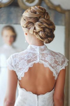 Braided bun for wedding hairstyles