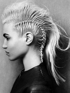 Cool punk hairstyle