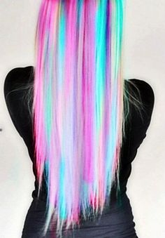 Fabulous rainbow hairstyle