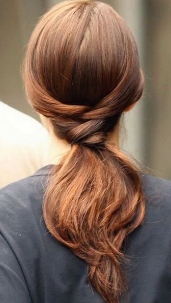 Stylish ponytail hairstyle