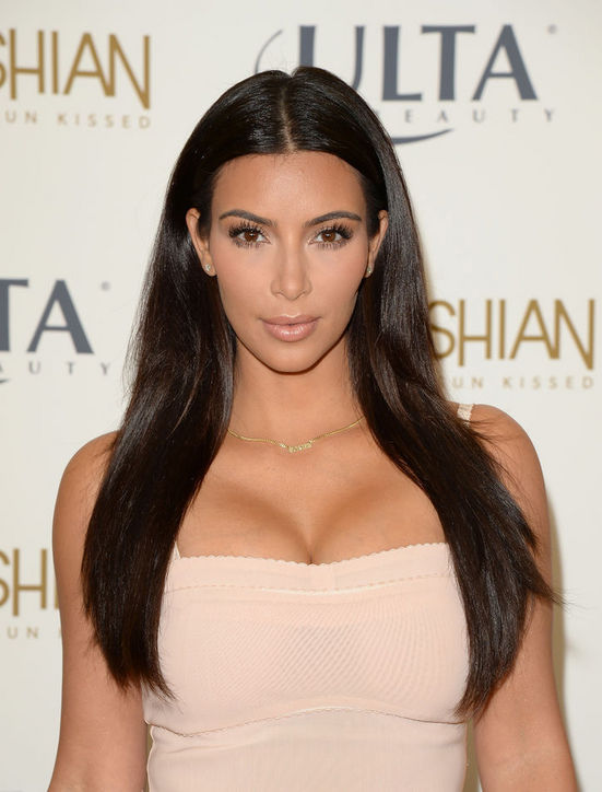 Kim Kardashian's straight layered haircut